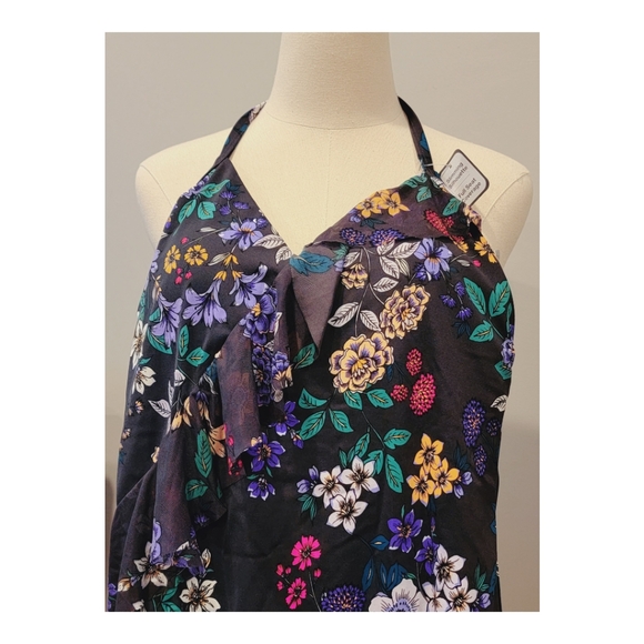 NWT Time and Tru Missy Floral One-Piece Swimsuit Large 12-14 - Picture 5 of 6